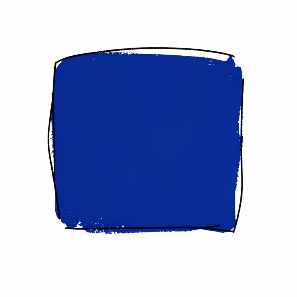 Hand-drawn ink illustration of a magnifying glass over a simple map outline, rendered in deep blue and black lines on a white background, giving a searching, community-directory mood